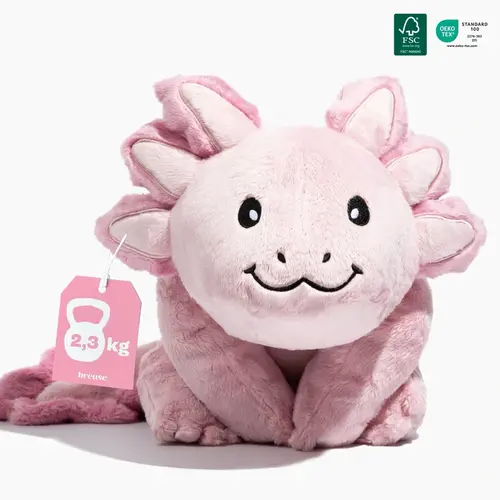 Tyngdebamse Lyserød Dinosaur Axolotl